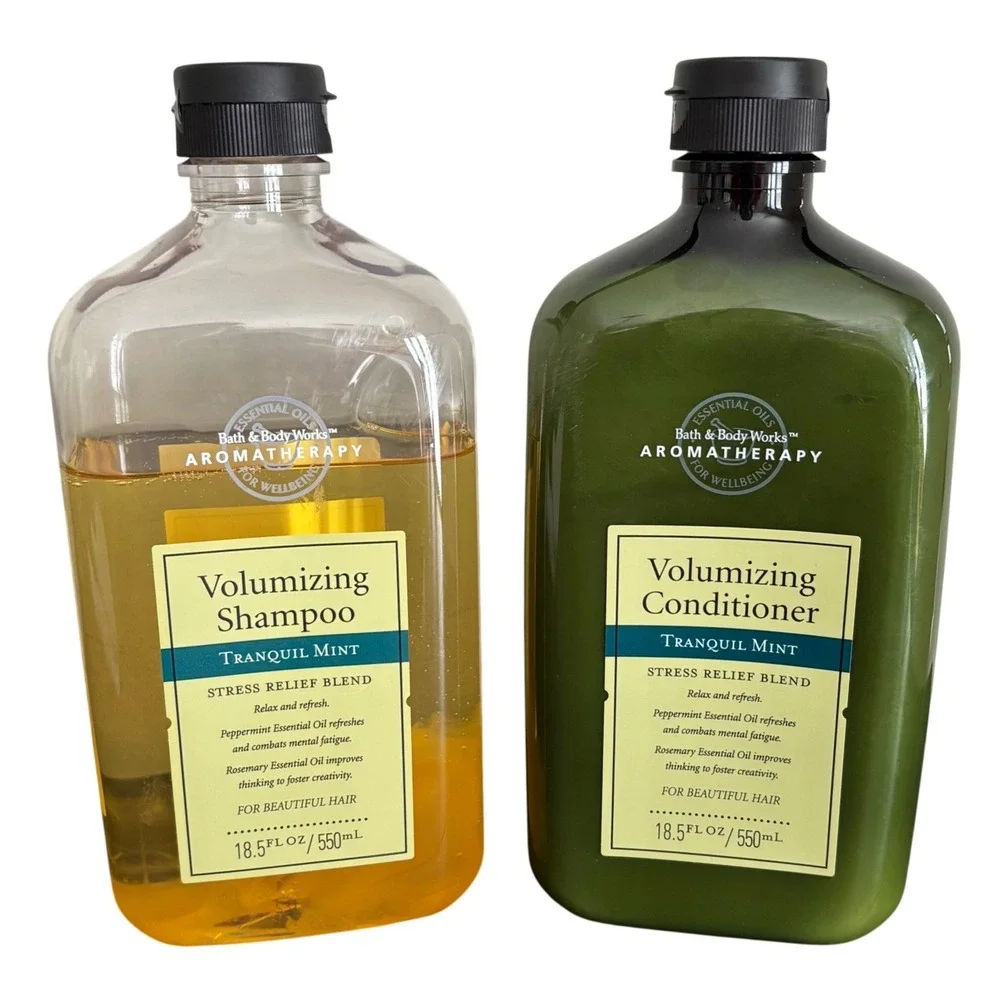 Bath & Body Works‎ Aromatherapy Tranquil Mint Volumizing Shampoo Conditioner Set